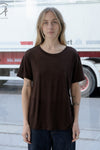 BASERANGE Classic Bamboo Fiber Bamboo Cotton Loose T-shirt Series Collection Round Neck Bottoming Shirt France BAS-TOLO-BL-000-TACTILE
